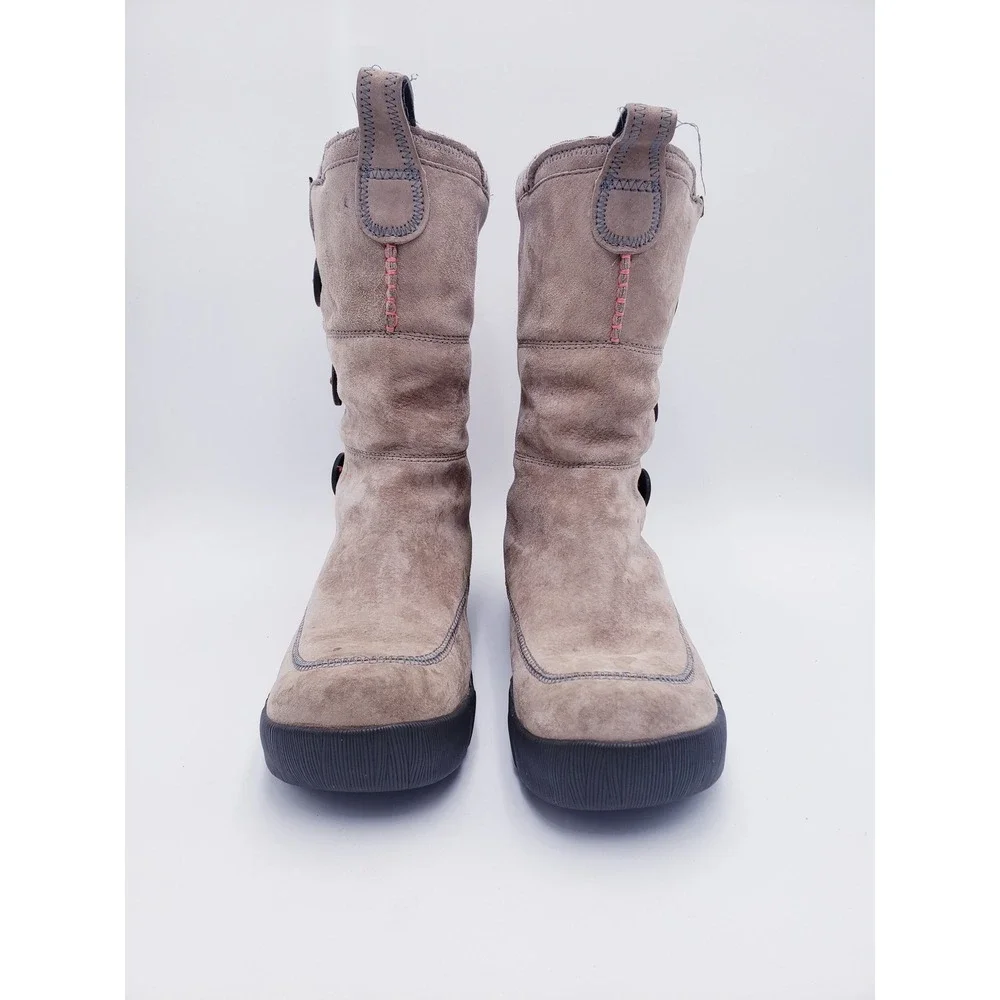 Merrell Tempest High Brindle Boots Taupe Suede Waterproof Mid Calf Winter 10 - Picture 7 of 11